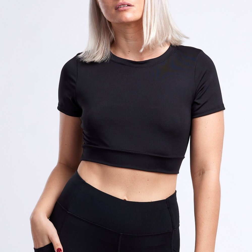 Short-Sleeve Crop Top